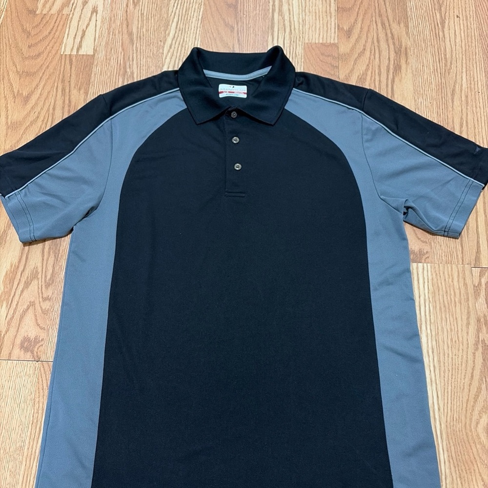 Grand Slam Black and Gray Men's Polo Shirt